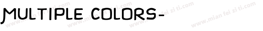 Multiple colors字体转换